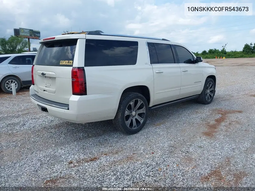 2015 Chevrolet Suburban 1500 Ltz VIN: 1GNSKKKC0FR543673 Lot: 45332286
