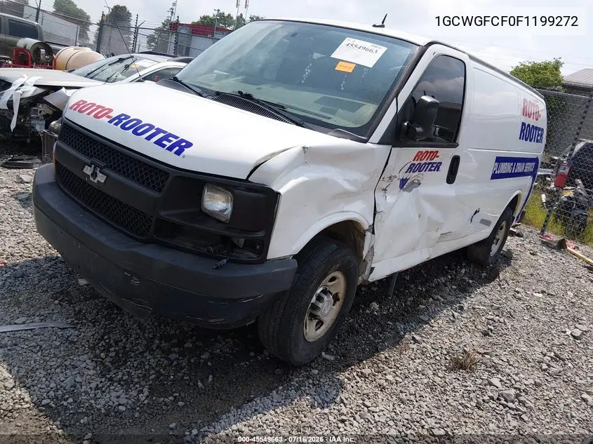 2015 Chevrolet Express 2500 Work Van VIN: 1GCWGFCF0F1199272 Lot: 45549663