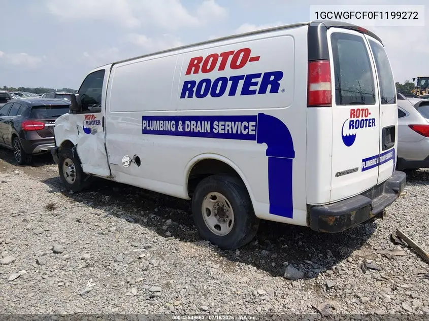 2015 Chevrolet Express 2500 Work Van VIN: 1GCWGFCF0F1199272 Lot: 45549663