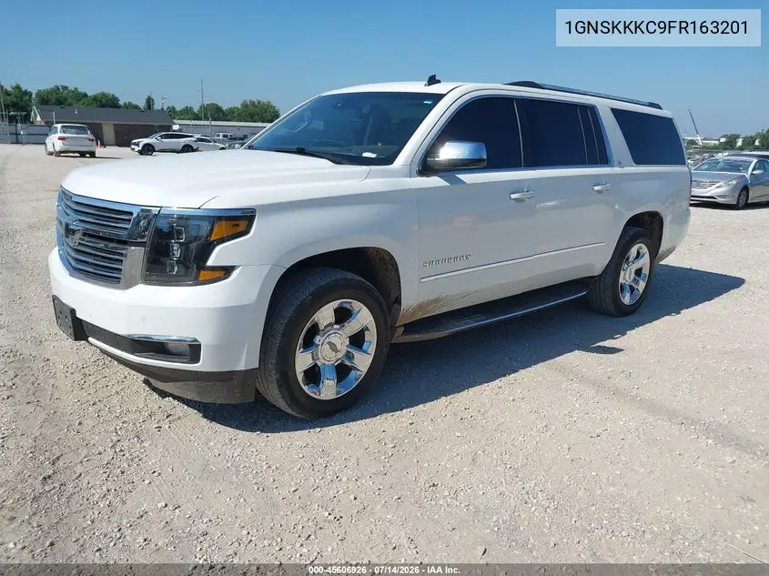 2015 Chevrolet Suburban 1500 Ltz VIN: 1GNSKKKC9FR163201 Lot: 45606926