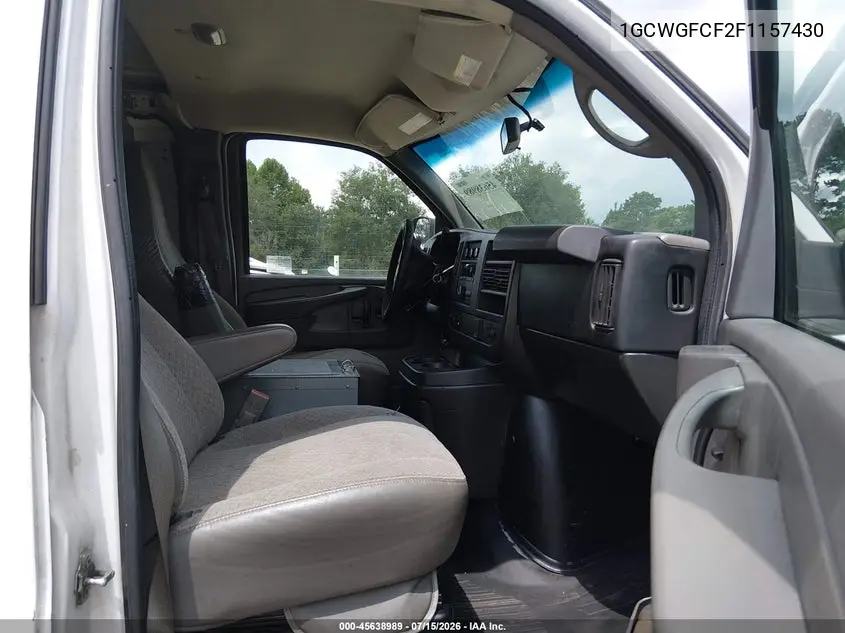 2015 Chevrolet Express 2500 Work Van VIN: 1GCWGFCF2F1157430 Lot: 45638989