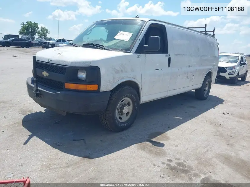 2015 Chevrolet Express 2500 Work Van VIN: 1GCWGGFF5F1108188 Lot: 45647737