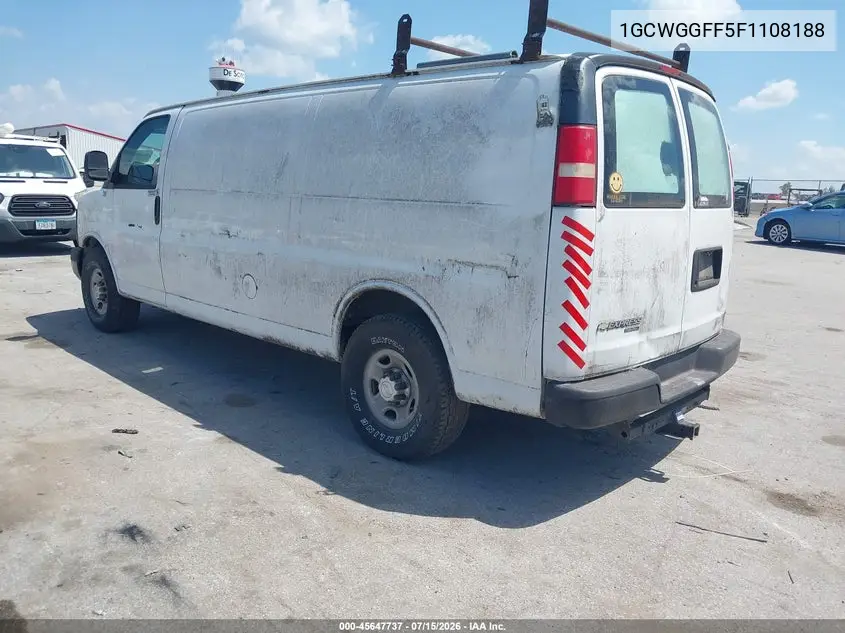 2015 Chevrolet Express 2500 Work Van VIN: 1GCWGGFF5F1108188 Lot: 45647737