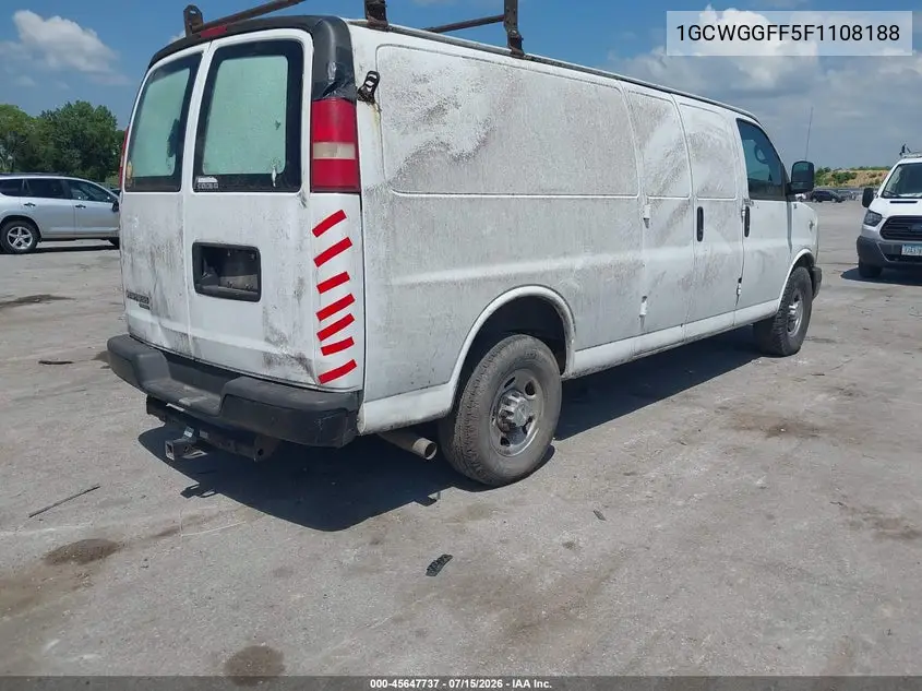 2015 Chevrolet Express 2500 Work Van VIN: 1GCWGGFF5F1108188 Lot: 45647737