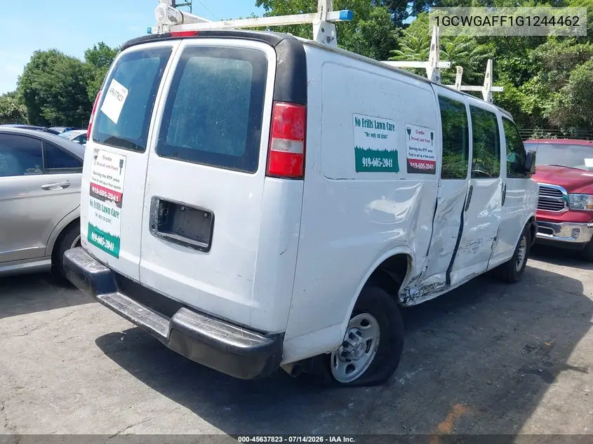 2016 Chevrolet Express 2500 Work Van VIN: 1GCWGAFF1G1244462 Lot: 45637823