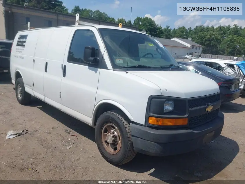 2017 Chevrolet Express 2500 Work Van VIN: 1GCWGBFF4H1108835 Lot: 45457647