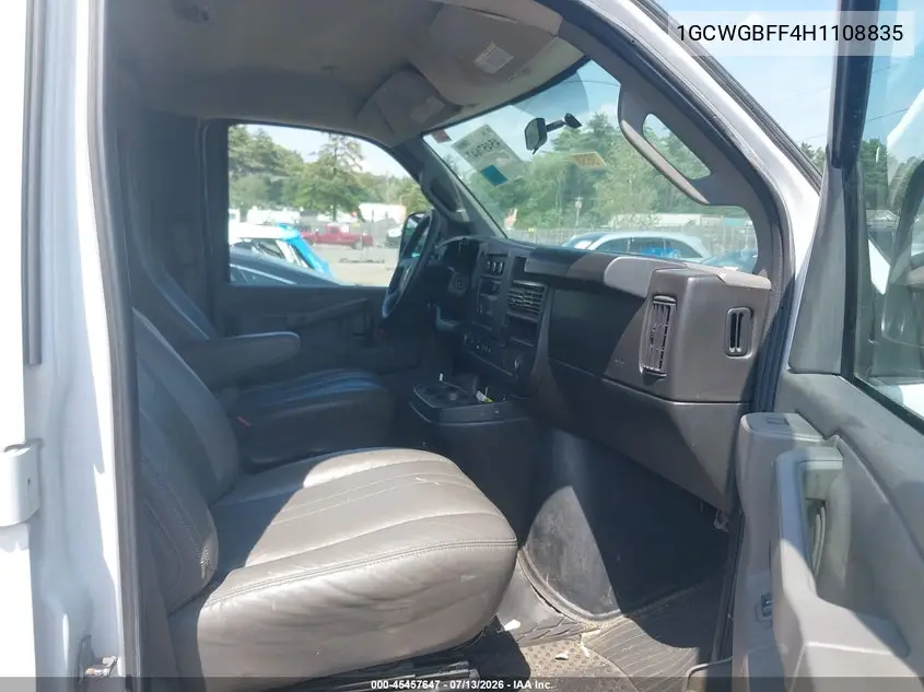 2017 Chevrolet Express 2500 Work Van VIN: 1GCWGBFF4H1108835 Lot: 45457647