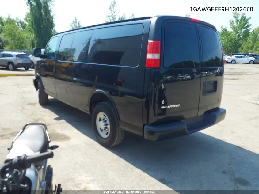 2017 Chevrolet Express 2500 Ls VIN: 1GAWGEFF9H1302660 Lot: 45512350