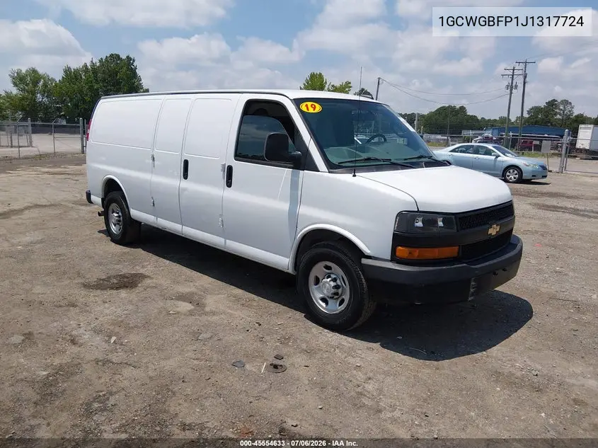 2018 Chevrolet Express 2500 Work Van VIN: 1GCWGBFP1J1317724 Lot: 45554633