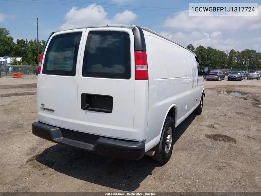 2018 Chevrolet Express 2500 Work Van VIN: 1GCWGBFP1J1317724 Lot: 45554633