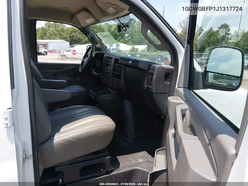 2018 Chevrolet Express 2500 Work Van VIN: 1GCWGBFP1J1317724 Lot: 45554633