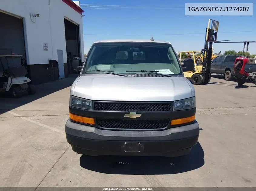 2018 Chevrolet Express 3500 Ls VIN: 1GAZGNFG7J1274207 Lot: 45605195