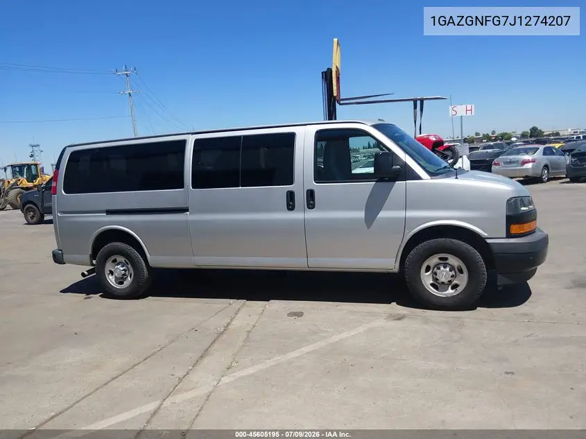 2018 Chevrolet Express 3500 Ls VIN: 1GAZGNFG7J1274207 Lot: 45605195