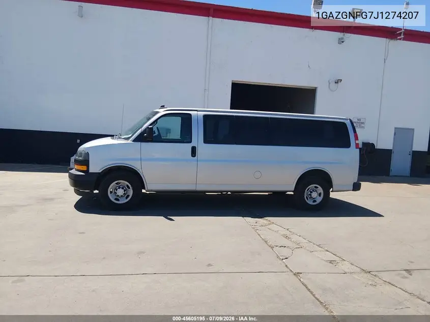 2018 Chevrolet Express 3500 Ls VIN: 1GAZGNFG7J1274207 Lot: 45605195