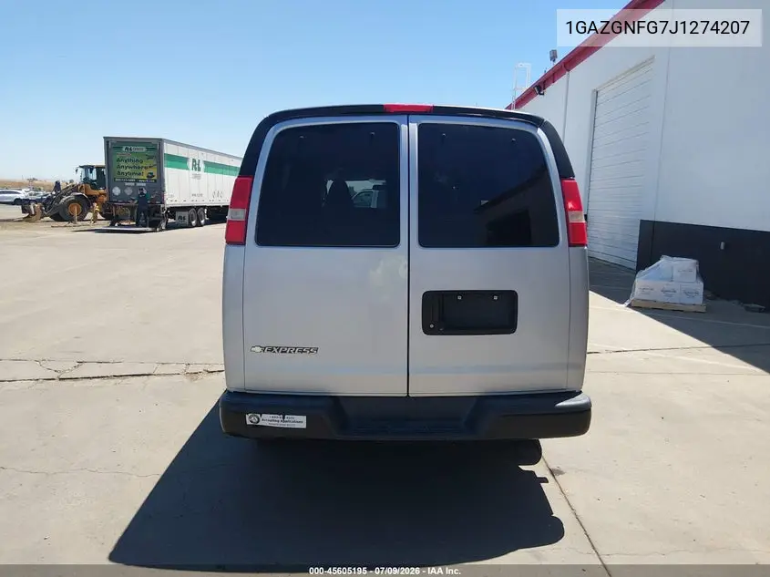 2018 Chevrolet Express 3500 Ls VIN: 1GAZGNFG7J1274207 Lot: 45605195
