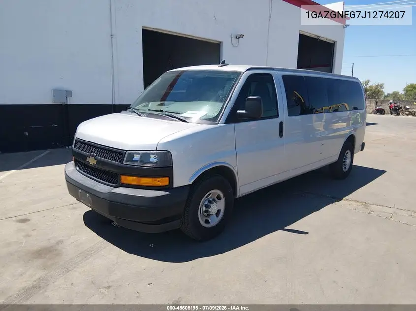2018 Chevrolet Express 3500 Ls VIN: 1GAZGNFG7J1274207 Lot: 45605195