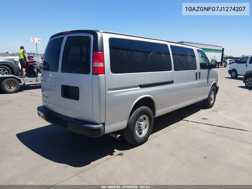 2018 Chevrolet Express 3500 Ls VIN: 1GAZGNFG7J1274207 Lot: 45605195