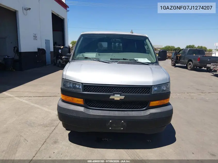 2018 Chevrolet Express 3500 Ls VIN: 1GAZGNFG7J1274207 Lot: 45605195