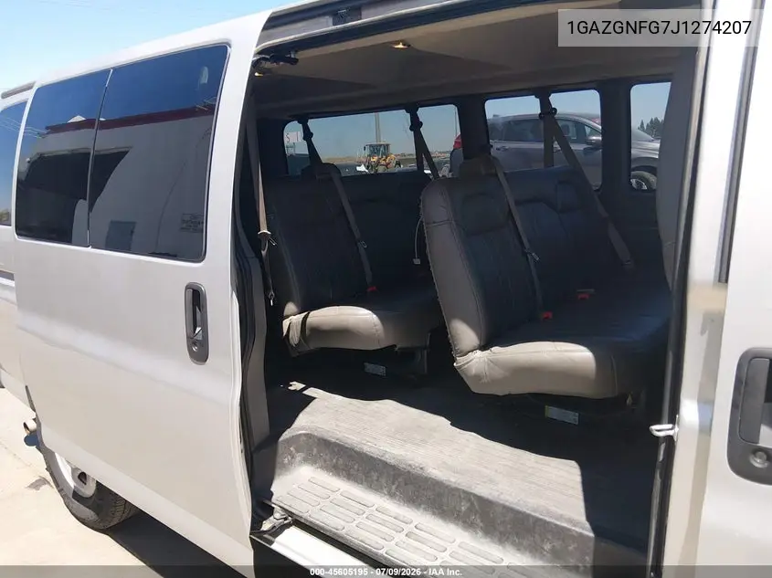 2018 Chevrolet Express 3500 Ls VIN: 1GAZGNFG7J1274207 Lot: 45605195