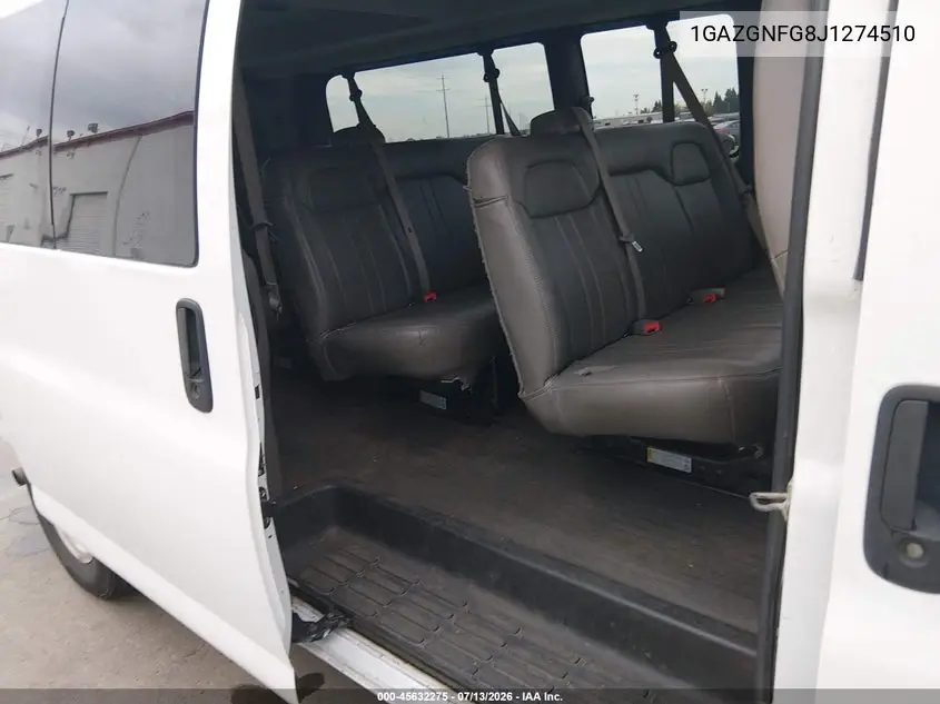2018 Chevrolet Express 3500 Ls VIN: 1GAZGNFG8J1274510 Lot: 45632275