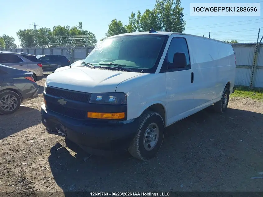 2019 Chevrolet Express 2500 VIN: 1GCWGBFP5K1288696 Lot: 12639763