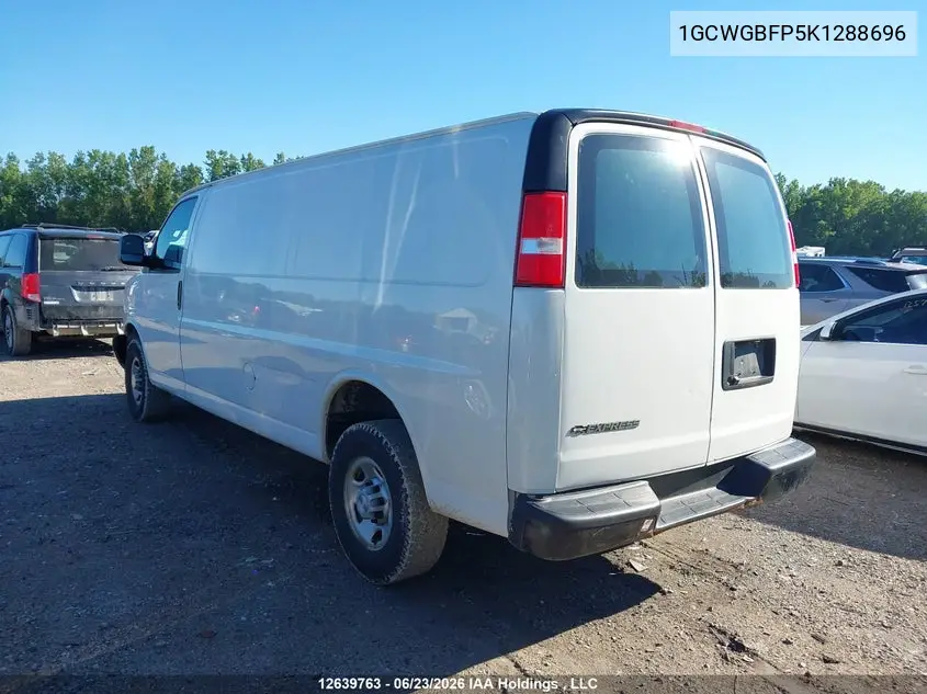 2019 Chevrolet Express 2500 VIN: 1GCWGBFP5K1288696 Lot: 12639763