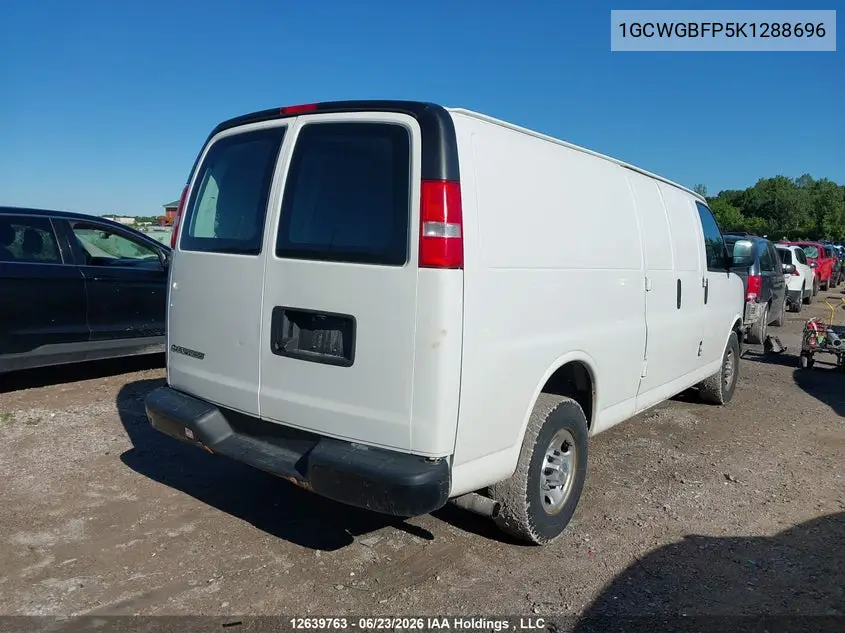 2019 Chevrolet Express 2500 VIN: 1GCWGBFP5K1288696 Lot: 12639763