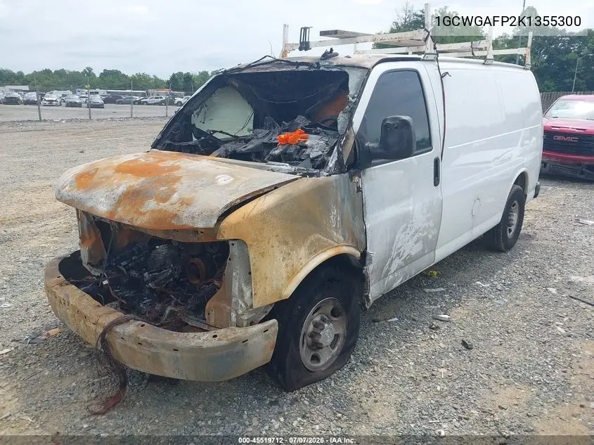 2019 Chevrolet Express 2500 Work Van VIN: 1GCWGAFP2K1355300 Lot: 45519712