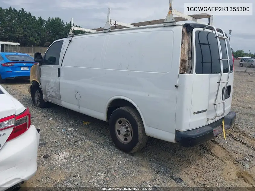 2019 Chevrolet Express 2500 Work Van VIN: 1GCWGAFP2K1355300 Lot: 45519712