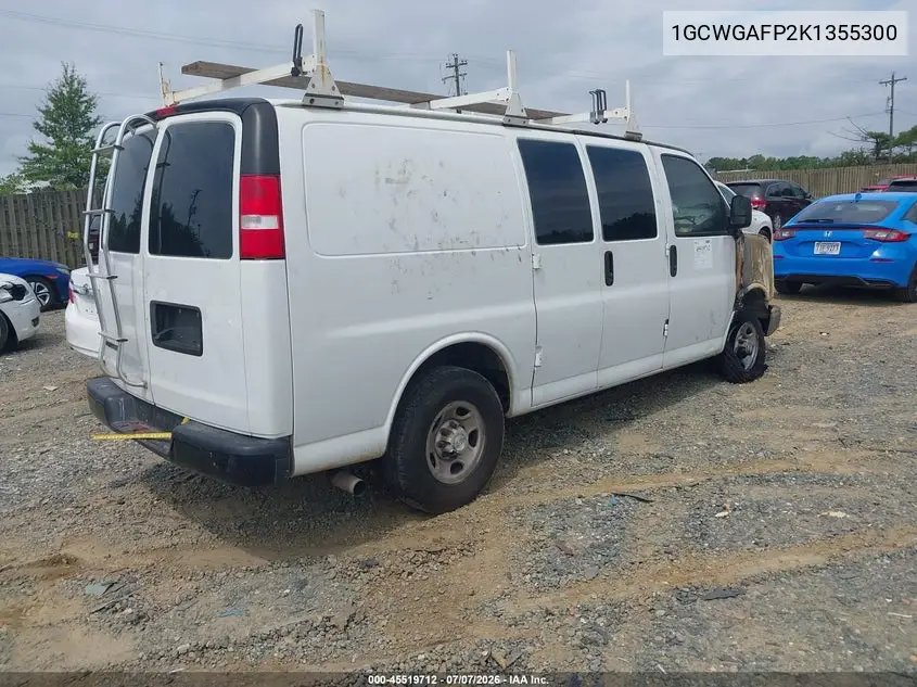 2019 Chevrolet Express 2500 Work Van VIN: 1GCWGAFP2K1355300 Lot: 45519712