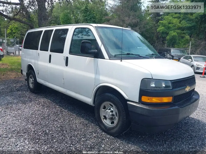 2019 Chevrolet Express 2500 Ls VIN: 1GAWGEFG5K1333971 Lot: 45588791