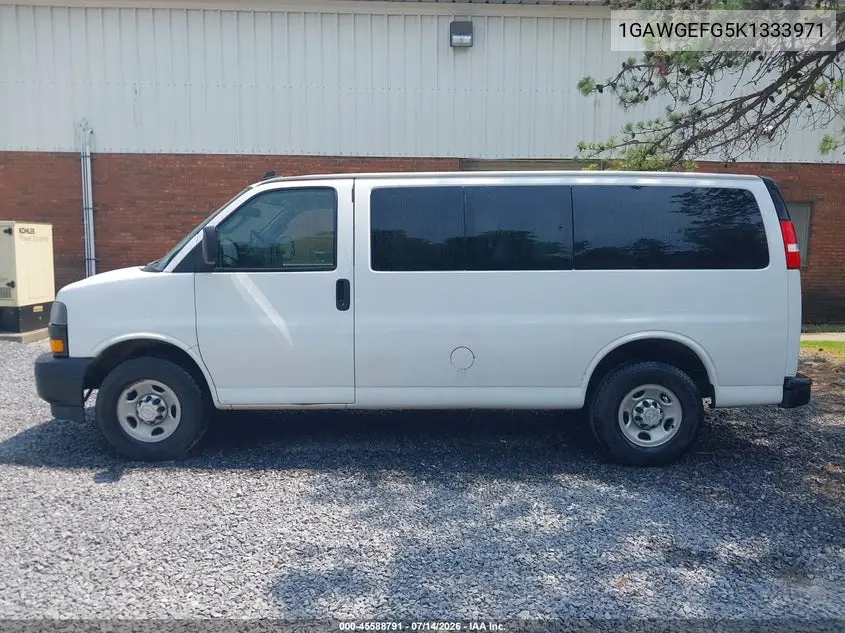 2019 Chevrolet Express 2500 Ls VIN: 1GAWGEFG5K1333971 Lot: 45588791
