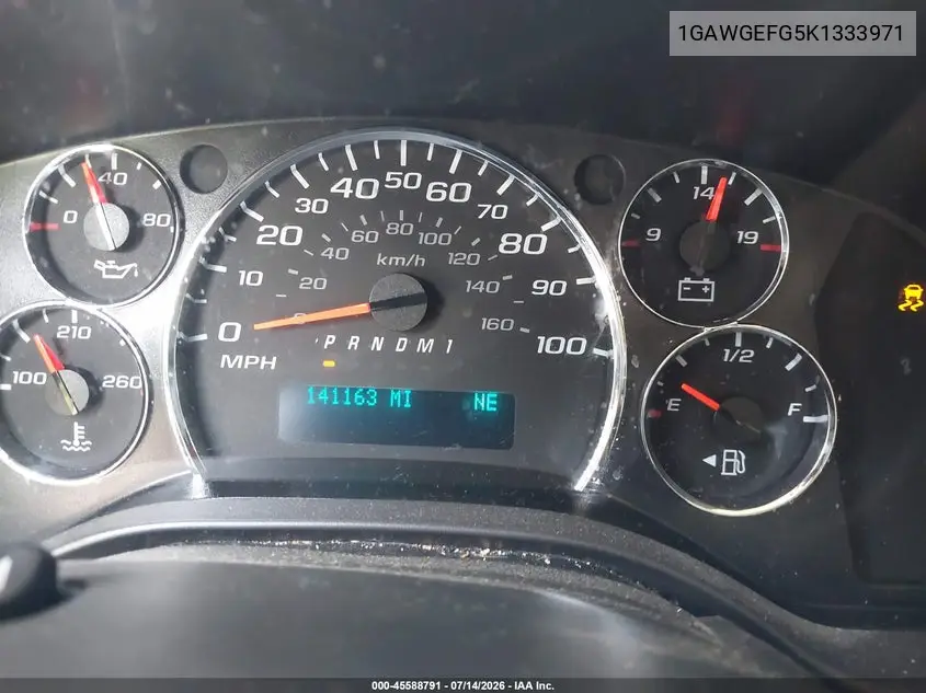 2019 Chevrolet Express 2500 Ls VIN: 1GAWGEFG5K1333971 Lot: 45588791