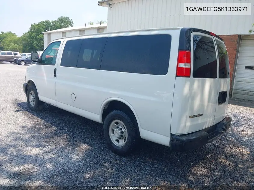 2019 Chevrolet Express 2500 Ls VIN: 1GAWGEFG5K1333971 Lot: 45588791