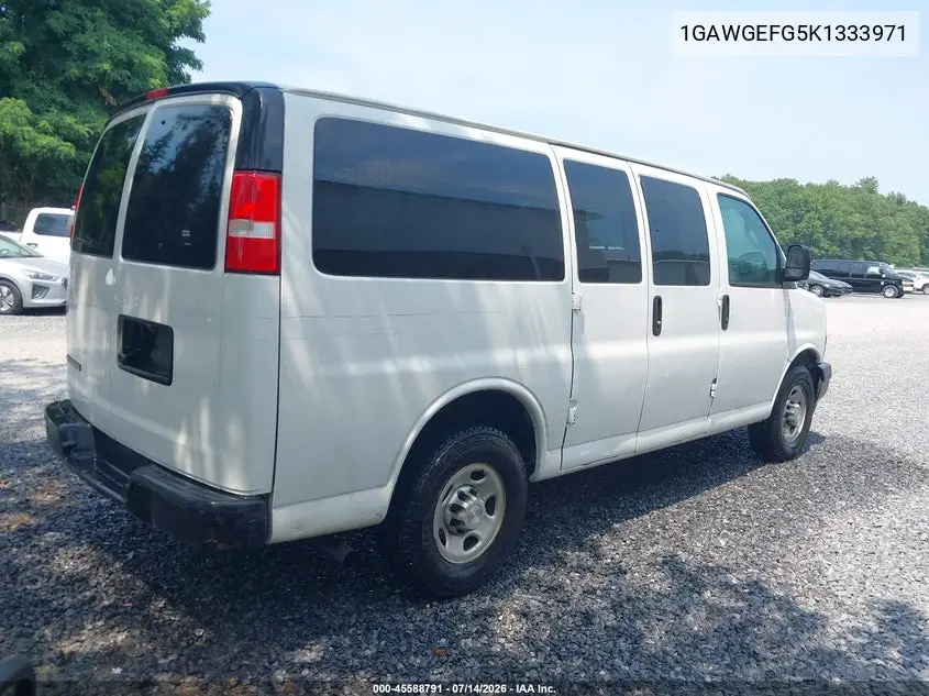 2019 Chevrolet Express 2500 Ls VIN: 1GAWGEFG5K1333971 Lot: 45588791