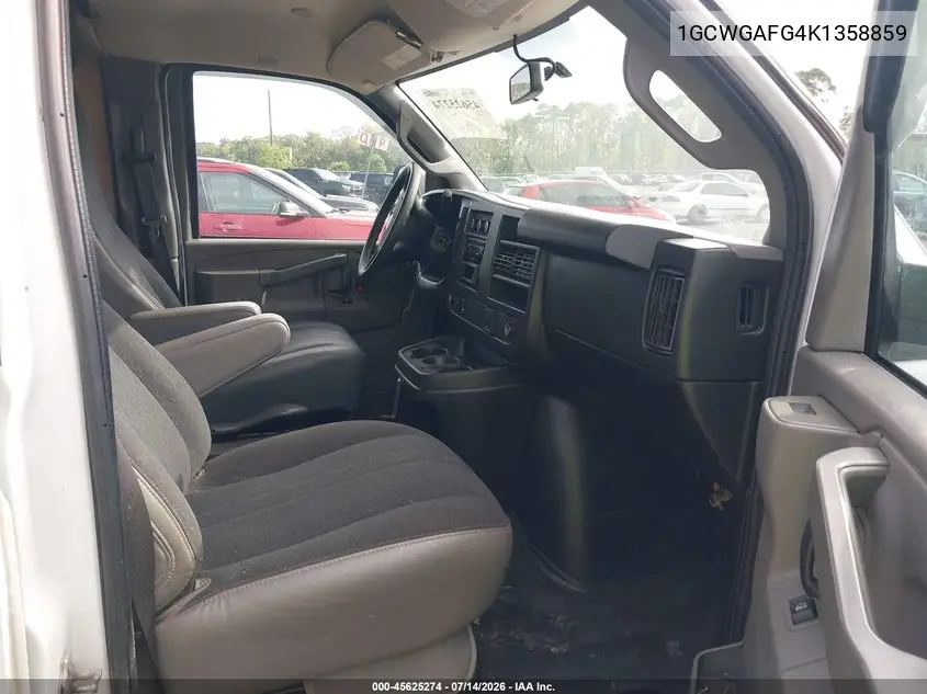 2019 Chevrolet Express 2500 Work Van VIN: 1GCWGAFG4K1358859 Lot: 45625274