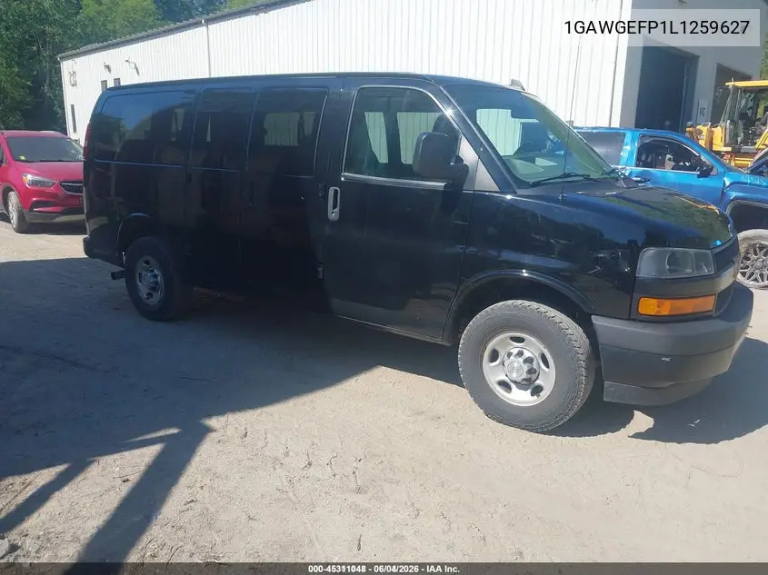 2020 Chevrolet Express Passenger Rwd 2500 Regular Wheelbase Ls VIN: 1GAWGEFP1L1259627 Lot: 45311048