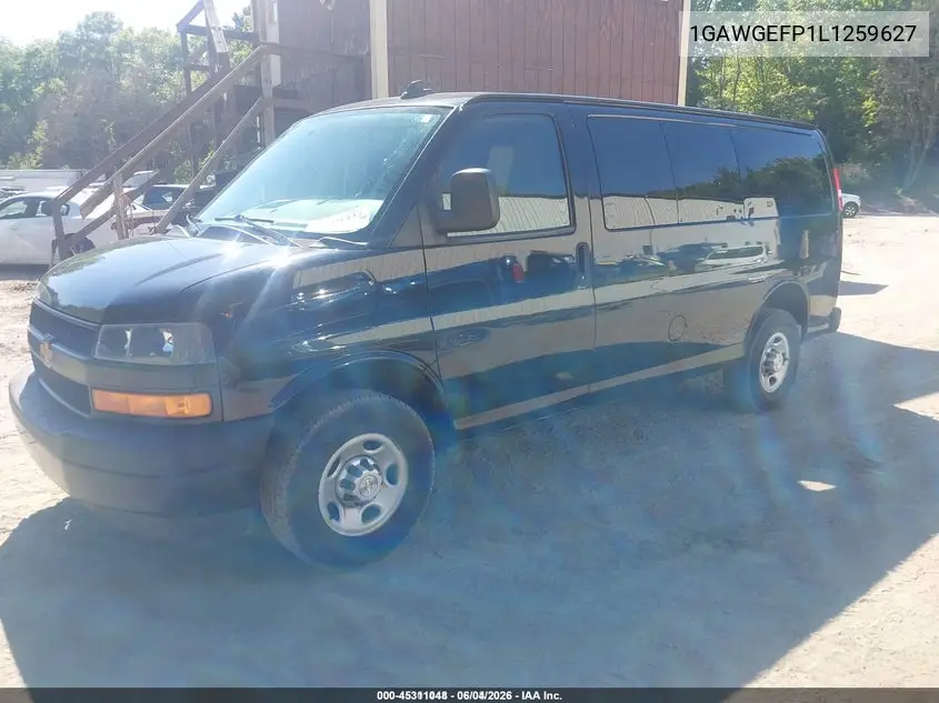 2020 Chevrolet Express Passenger Rwd 2500 Regular Wheelbase Ls VIN: 1GAWGEFP1L1259627 Lot: 45311048