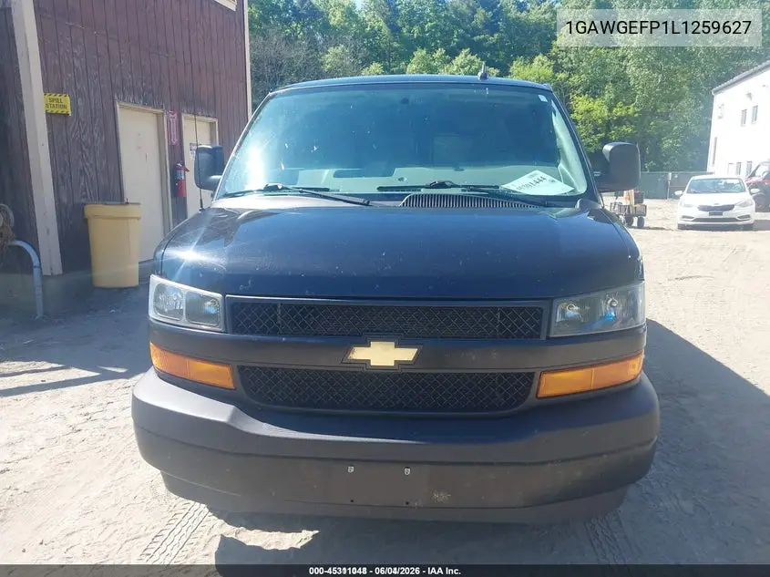 2020 Chevrolet Express Passenger Rwd 2500 Regular Wheelbase Ls VIN: 1GAWGEFP1L1259627 Lot: 45311048