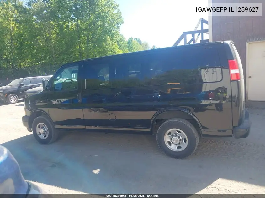 2020 Chevrolet Express Passenger Rwd 2500 Regular Wheelbase Ls VIN: 1GAWGEFP1L1259627 Lot: 45311048