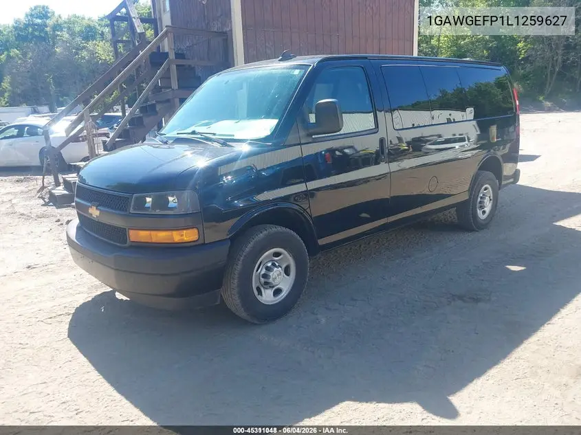 2020 Chevrolet Express Passenger Rwd 2500 Regular Wheelbase Ls VIN: 1GAWGEFP1L1259627 Lot: 45311048