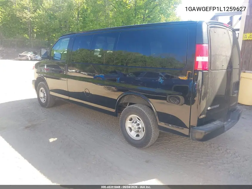 2020 Chevrolet Express Passenger Rwd 2500 Regular Wheelbase Ls VIN: 1GAWGEFP1L1259627 Lot: 45311048
