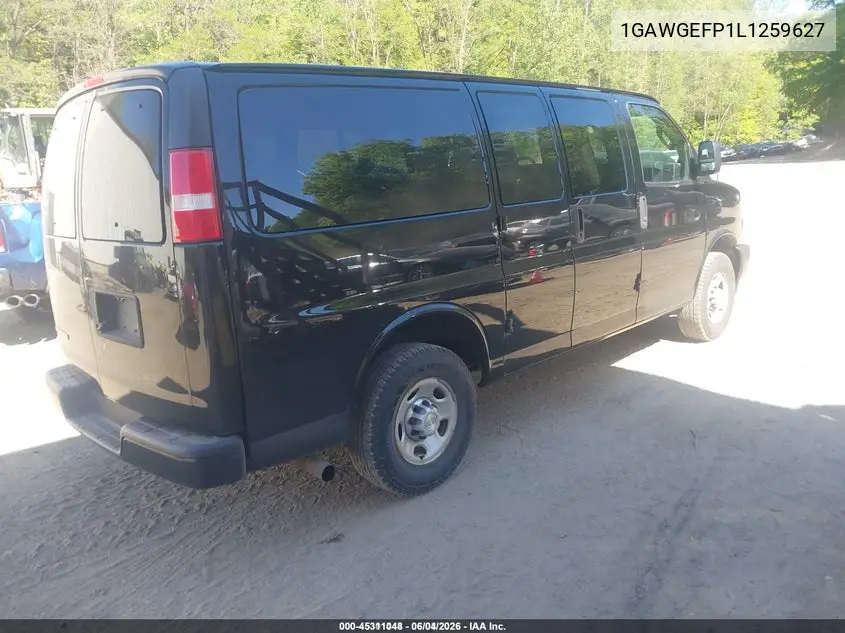 2020 Chevrolet Express Passenger Rwd 2500 Regular Wheelbase Ls VIN: 1GAWGEFP1L1259627 Lot: 45311048