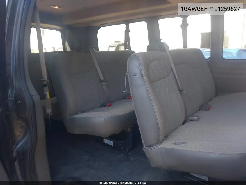 2020 Chevrolet Express Passenger Rwd 2500 Regular Wheelbase Ls VIN: 1GAWGEFP1L1259627 Lot: 45311048
