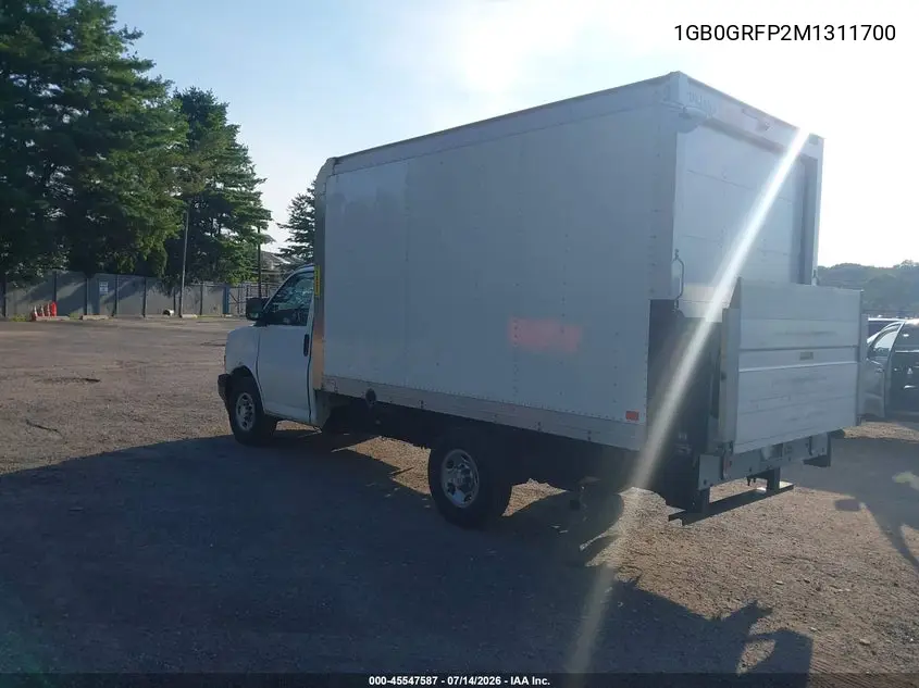 2021 Chevrolet Express Cutaway Work Van VIN: 1GB0GRFP2M1311700 Lot: 45547587