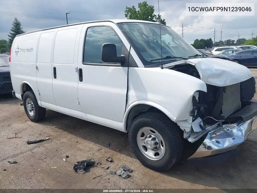 2022 Chevrolet Express Cargo Rwd 2500 Regular Wheelbase Wt VIN: 1GCWGAFP9N1239046 Lot: 45586983