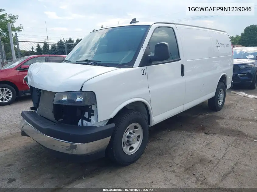 2022 Chevrolet Express Cargo Rwd 2500 Regular Wheelbase Wt VIN: 1GCWGAFP9N1239046 Lot: 45586983