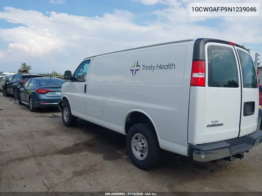 2022 Chevrolet Express Cargo Rwd 2500 Regular Wheelbase Wt VIN: 1GCWGAFP9N1239046 Lot: 45586983
