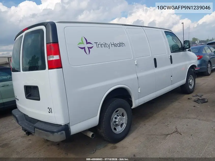 2022 Chevrolet Express Cargo Rwd 2500 Regular Wheelbase Wt VIN: 1GCWGAFP9N1239046 Lot: 45586983