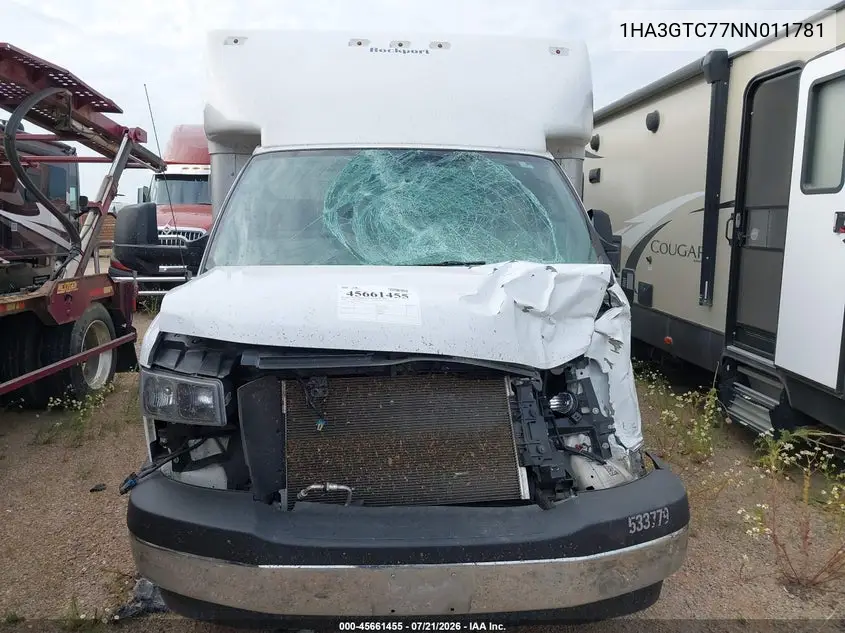 2022 Chevrolet Express Cutaway Work Van VIN: 1HA3GTC77NN011781 Lot: 45661455